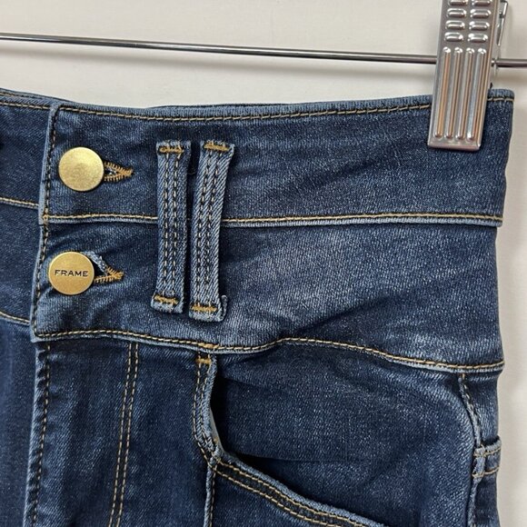 FRAME Le Catroux Center Seam Crop Mini Bootcut Jeans Size 25 - Picture 6 of 7